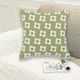 thumbnail image 5 of Funda de almohada con estampado de flores verdes para sofá y sala de estar, 5 of 5