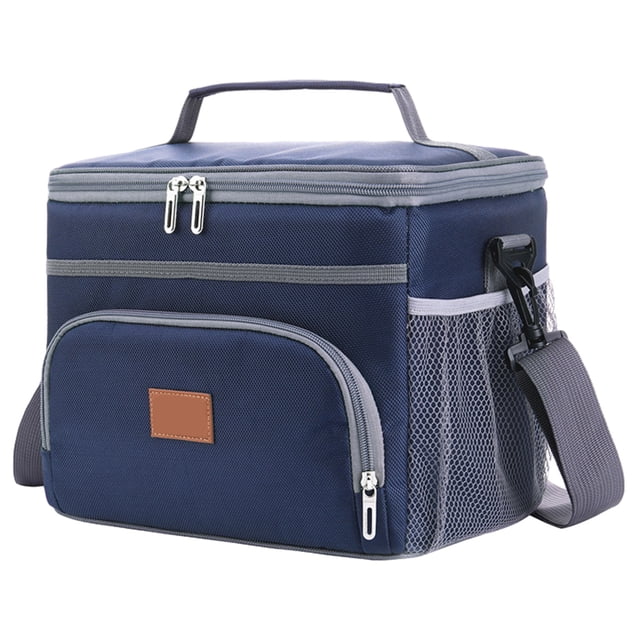 Bolsa de almuerzo aislada para mujeres/hombres - Bolsa más fresca congelable a prueba de fugas con correa de hombro ajustable