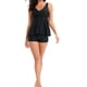 thumbnail image 3 of Conjunto de bikini sólido de contraste de pecho alto cómodo para mujer Conjuntos de traje de baño de una pieza OAVQHLG3B Store  lin121212, 3 of 3