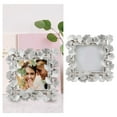 thumbnail image 1 of WHAMVOX 1Pcs 4Inch European Style Photo Frame Silver Resin for Home and Office Decoration, 1 of 5