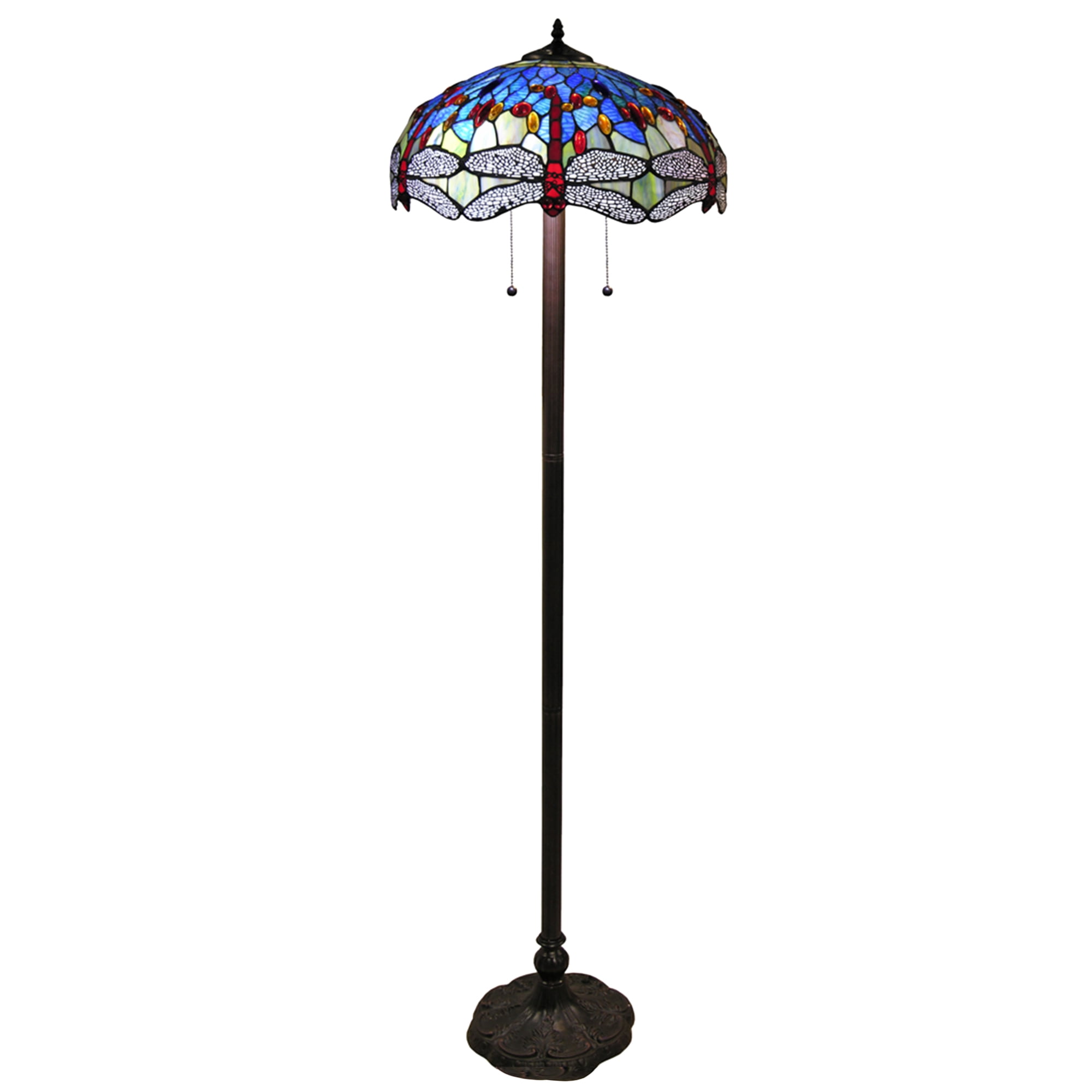 Warehouse of Tiffany 18-inch Floor Lamp in Bronze Metal Finish