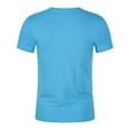 thumbnail image 3 of BXINGOHAI Men's Short Sleeve Upf 50+ T-Shirt Quick Dry Athletic Running Swim Top Tee Performance Water Shirts Clearance Sale Sky Blue,L, 3 of 5