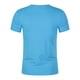 thumbnail image 3 of Camisas Elvqul para Caballero Casual Azul Celeste Deportivas Elástica Manga Corta Liso Cuello Redondo, 3 of 5