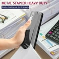 thumbnail image 6 of Metal Stapler Heavy Duty 50 Sheet Capacity with 1500 Staples and Staple Remover, White Stapler Full Strip Staplers for Desk, No Jam, Non-Slip Office Stapler with Staples for Office & Classroom, Gray, 6 of 7