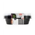 thumbnail image 3 of Rubbermaid TakeAlongs Divided Meal Prep Containers, 556 mL (2.35 Cup), Black, 3 Pack, 3 of 3