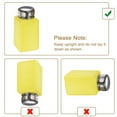 thumbnail image 4 of Uxcell 2 Pcs Alcohol Liquid Press Pumping Dispenser 200ML Nail Polish Remover Empty Bottle Yellow, 4 of 5