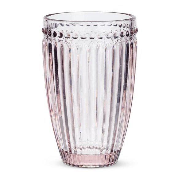 5 in. Dot & Panel Highball, Pink
