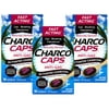 3 Pack Charco Caps Anti Gas Detoxifying Formula, 36 Capsules Each