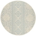 thumbnail image 6 of SAFAVIEH Beach House Kiaran Southwestern Indoor/Outdoor Area Rug Aqua/Cream, 6'7" x 6'7" Round, 6 of 7