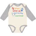 thumbnail image 3 of Inktastic Lacrosse Baby Boys or Girls Long Sleeve Baby Bodysuit, 3 of 5