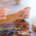 thumbnail image 4 of SHISUYAN 4 Ensembles Bracelet Cordon Forme Ronde Activités Diy Cadeau Matériau en Coton, 4 of 8
