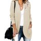 thumbnail image 5 of Suéter tipo cárdigan con bolsillos grandes y tapeta curvada de estilo europeo y americano para mujer de otoño e invierno, 5 of 5