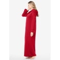 thumbnail image 3 of Dreams & Co. Plus Size Petite Long Hooded Fleece Sweatshirt Robe, 3 of 6