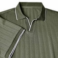 thumbnail image 3 of Jalioing Men's Casual Golf Shirt Short Sleeve Collared Plain Texture Shirts Business Dressy Fashion Tops for Men, 3 of 7