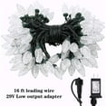 thumbnail image 6 of Bibana 100LED 81 FT C9 Christmas String Lights Plug in Fairy Twinkle String Lights 8 Modes Timer Function Waterproof Extendable for Indoor Outdoor Wedding Party Christmas Decoration (100, Warm White), 6 of 7