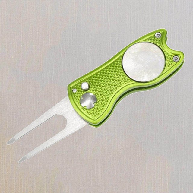 tredstone Golf Pitch Divot Repair Switchblade Ball Marker Groove Cleaner Light Green