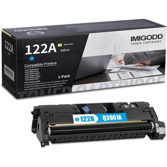 1-Pack 122A Toner Replacement for HP 122A | Q3961A Cayn Toner Cartridge (with chip) High Capacity 5,000 Pages Compatible 2820 2830 2840 2550n 2550L 2550Ln Printer