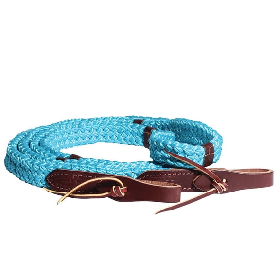 Professional's Choice 9ft Quiet Control Single Rein Turquoise