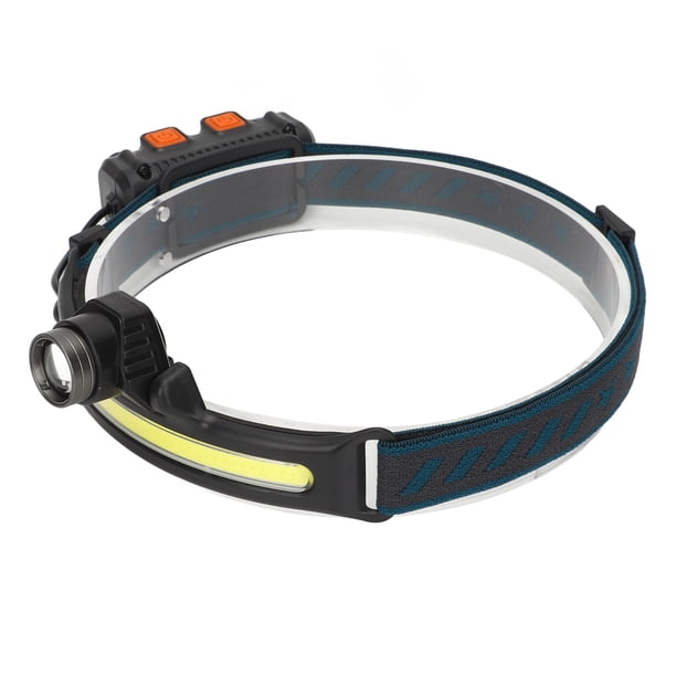 Linternas Frontales Recargables, Linterna Frontal LED Brillante Con Sensor De Movimiento, Haz Ancho COB Y Foco, Lámpara Frontal LED Con Modo De Luz Múltiple Para Casco,