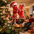 thumbnail image 4 of Yeciiwht Christmas 26 Letters Ornaments – Santa Hat Alphabet Xmas Tree Hanging Decorations, Holiday Party & Home Gift, 4 of 7