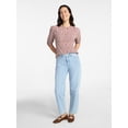 thumbnail image 3 of Time and Tru Women’s Empire Waist Top with Puff Sleeves, Sizes XS-XXXL, 3 of 5