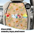 thumbnail image 5 of Naloa Scandinavian Style Hygge 2Pcs Anti-Kick Back Seat Cover Kick Mat, Car Seat Protector with 3 Storage Pockets, 5 of 8