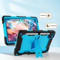thumbnail image 4 of JBuwsdan for Urao X109 Tablet 10.1 Inch Tablet Case,Shockproof Heavy Duty Built-in Kickstand with Shoulder Strap Case for Urao X109 Android 16 Tablets 2026(Black/Blue), 4 of 7