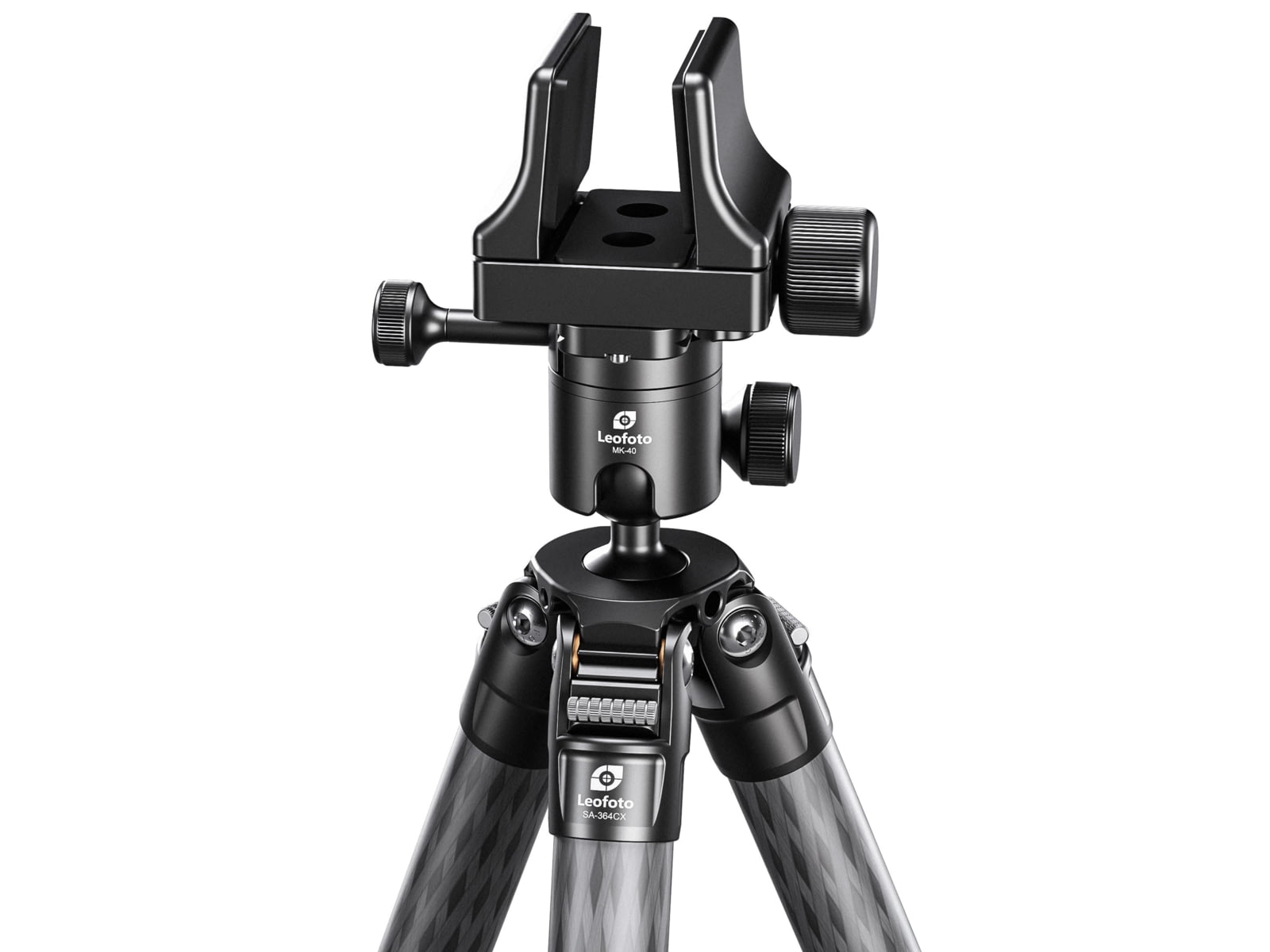 Leofoto SA-324CLX/MK-40X/GS-3 Outdoors Tripod w/ Ball Head and Clamp Set, Black
