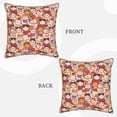 thumbnail image 3 of KLL Maneki-Neko Cats Decorative Throw Pillow Covers Velvet Soft for Couch Sofa Bedroom Living Room Outdoor - 18"x18", 3 of 8