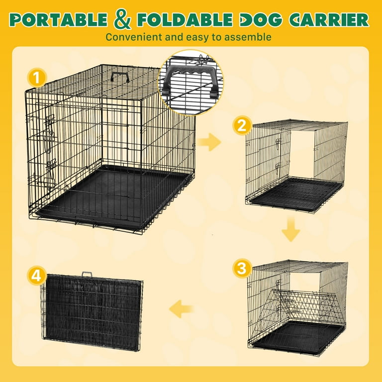 A closer look at Extra Large Dog Crate With Pan