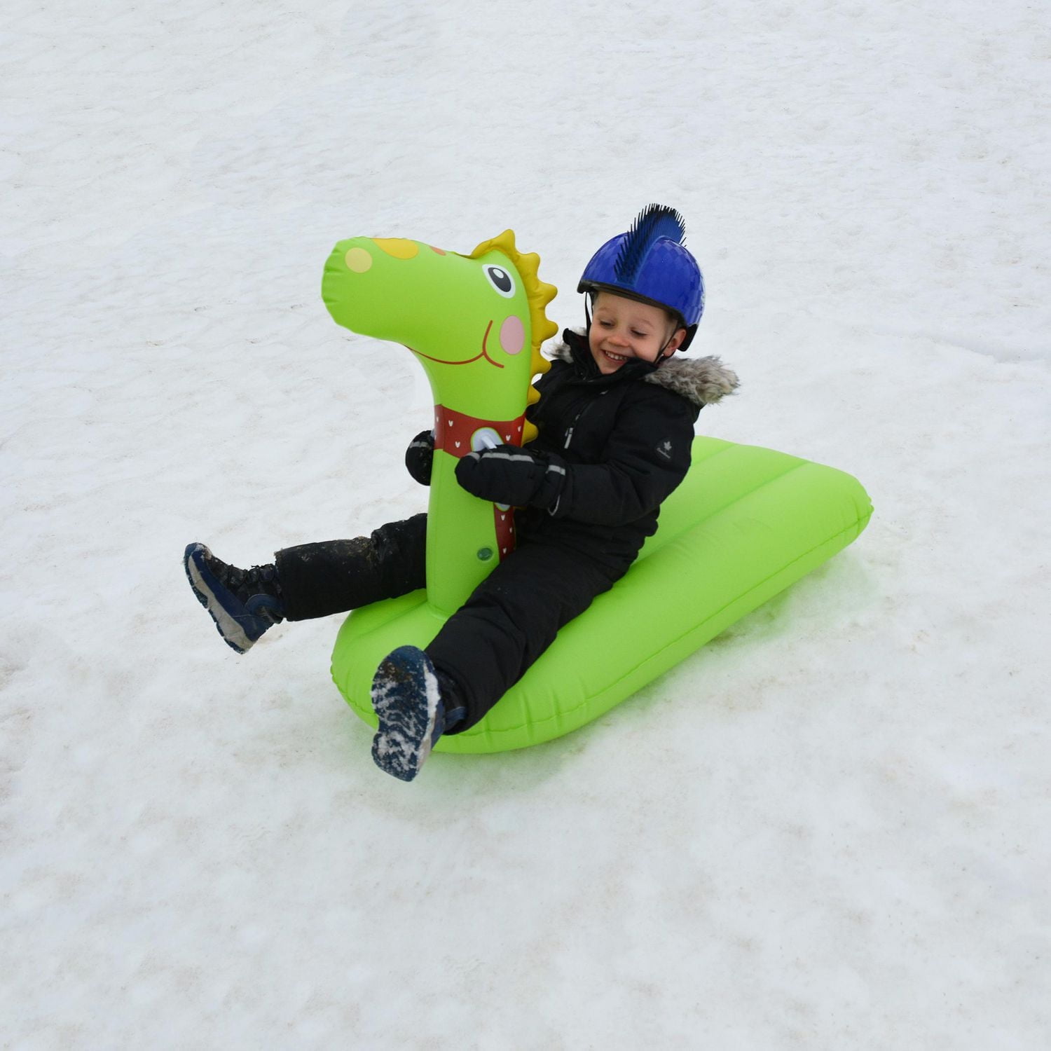 Pathfinder Inflatable Unisex Dinosaur Snow Sled Rider for ages 3 - 12 years