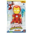 thumbnail image 3 of Marvel Spidey and His Amazing Friends Supersized Iron Man Action Figure, Preschool Toys, 3 of 9