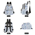 thumbnail image 2 of JIALIOU Mini Backpack Purse for Women Quilted Casual Daypack Small Travel Shoulder Bag, Blue Porcelain Floral, 2 of 7