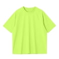 thumbnail image 5 of WRKEKC Boys Athletic Shirts Solid Quick Dry Raglan Sleeve Round Neck Cooling Top for 5-16 Years Outdoor Run Lightweight, 5 of 6