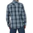 thumbnail image 2 of Wrangler Men's Long Sleeve 2 Pocket Plaid Woven Western Shirt, 2 of 4