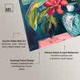 thumbnail image 4 of Vase of Tropical Flowers High-Gloss Frameless Acrylic Glass Wall Art Floral by Art Remedy, Ready to Hang, 20 x 20, 4 of 7