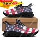 thumbnail image 1 of 7.4 Zapatos planos con estampado de la Estatua de la Libertad y la bandera estadounidense para mujer, zapatillas modernas para primavera y verano., 1 of 6