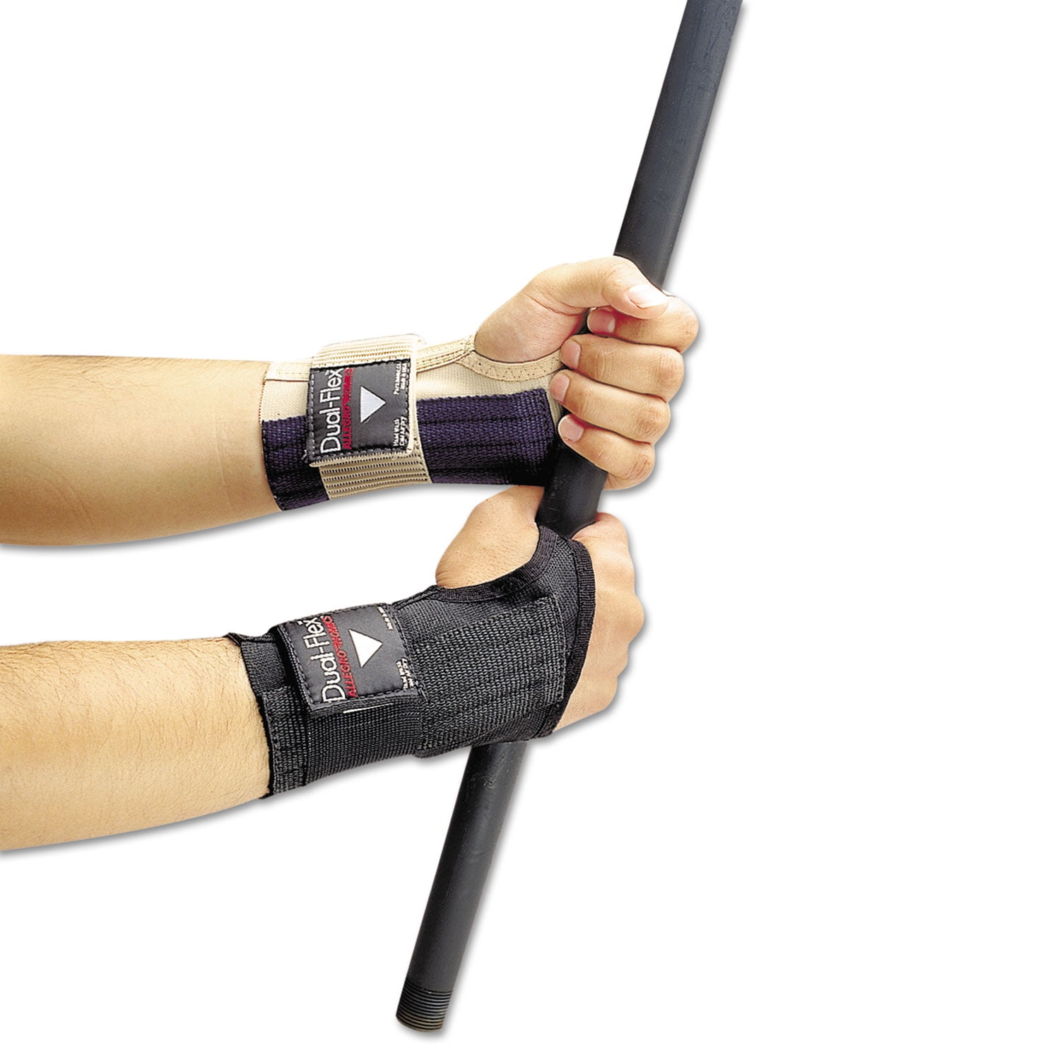 DualFlex Wrist Supports, Medium, Nylon, Black