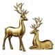 thumbnail image 2 of Artesanías Decorativas Figuras de ciervos decorativas para vinoteca, decoración del hogar, salón, mueble de TV, dorado Rkxzt, 2 of 9