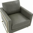 thumbnail image 4 of Maykoosh Timeless Tradition Modern Upholstered Leather Accent Armchair with Gold Frame, 4 of 4