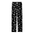 thumbnail image 4 of Tisuna Halloween Pajamas Pants For Mens Bat Print Elastic Waist Bottom Casual Sleepwear Pants Fashion Theme Party Bedtime Wear Trousers Size L, 4 of 5