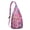 Pink-3, variant on Artistic Ethnic Sling Backpack - Vintage-Inspired Paisley Pattern, Lightweight Anti-Theft Daypack