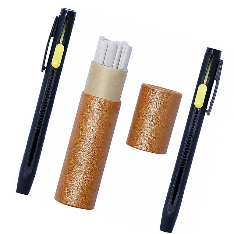 Worallymy Leather Chalk Pencils Set Fabric Marker Pen Tailor's DIY Clothing  Sewing Marking Pen Assorted Kit 