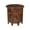 Burnt, variant on Homebia Designs Hand Carved Solid Mango Wood Octagonal Accent Table - 18"×18" White Wash Farmhouse Vintage Home Décor Round End Table for Living Room, Bedroom, Entryway - Rustic Boho Side Table