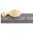 thumbnail image 5 of 10K Yellow Gold Diamond Cut 3D Sports Football Statement Pendant 1.50" Charm, 5 of 6