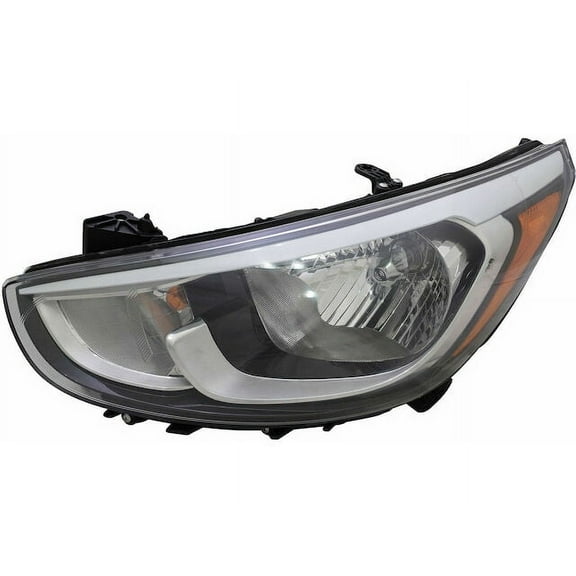 Left Headlight Assembly - Compatible with 2015 - 2017 Hyundai Accent 2016