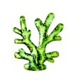 thumbnail image 4 of 4PCSSea Plantas Decoración de pared Metal Simulación Coral Arte de la pared Decoración Colgante Color brillante, 4 of 5