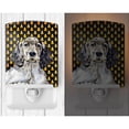thumbnail image 2 of Caroline's Treasures LH9063CNL English Setter Candy Corn Halloween Portrait Ceramic Night Light, 6x4x3", multicolor, 2 of 2
