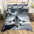 thumbnail image 4 of 2024 3D Airplane Duvet Cover King Aircraft Transportation Bedding Set Microfiber Globe Comforter Cover Helicopter r Quilt Cover, 4 of 7