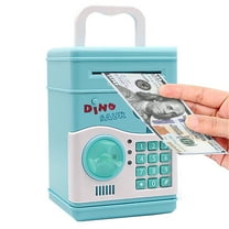 Kids Piggy Bank for Girls - Toys for 5 6 7 8 9 10 Year Old Girl Birthday Gifts - Electronic Piggy Bank ATM Machine Money Safe for Kids Toys Age 6-8-10, Dinosaur
